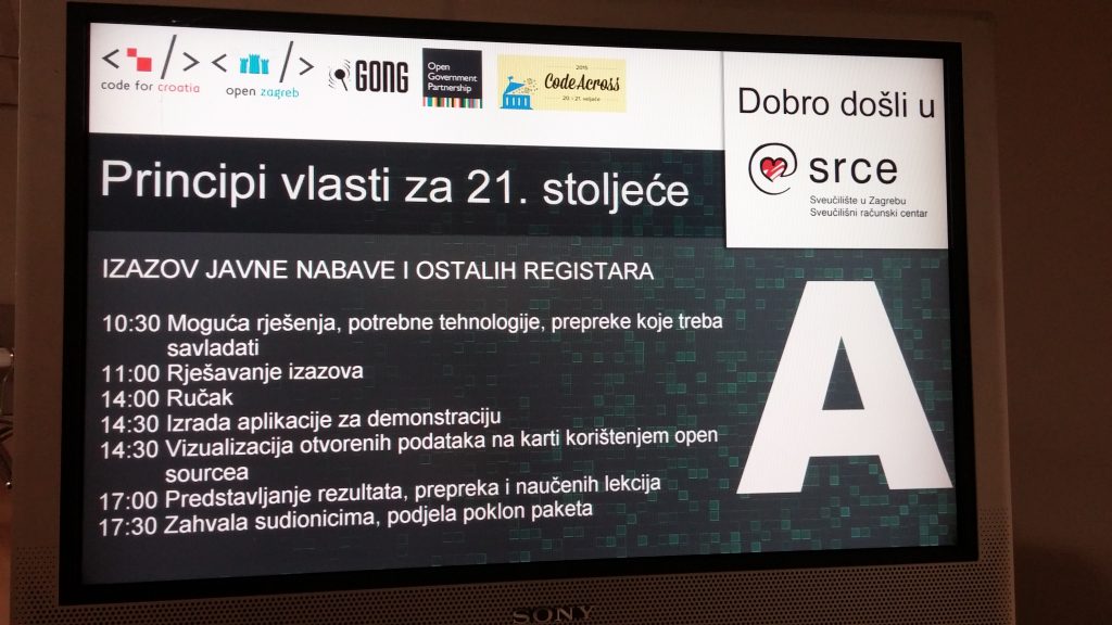 CodeAcross i OpenDataDay hackathon 2015